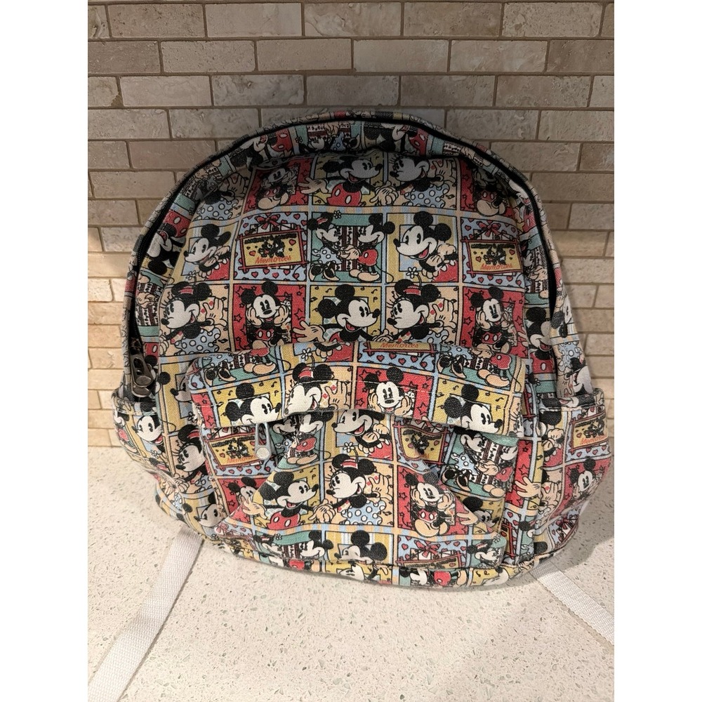 Mickey Minnie‎ Comic Style Canvas Backpack - Picture 2 of 5